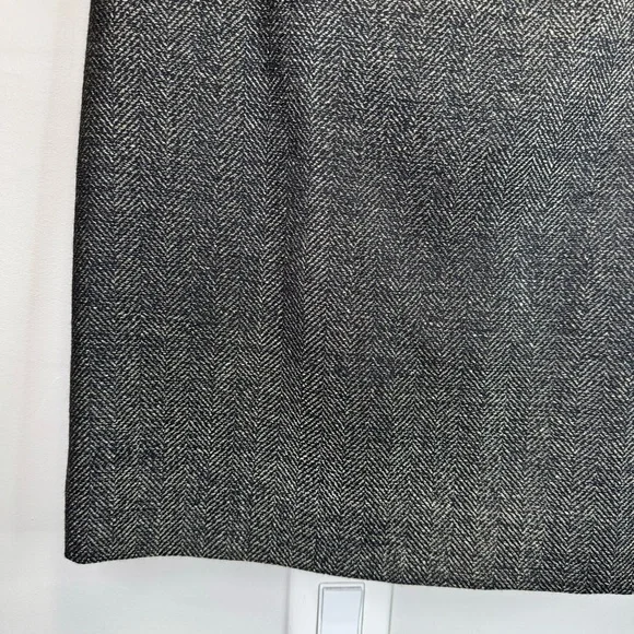 Valentino Roma Grey Wool Pleated Pencil Skirt Size 42/6 - Picture 6 of 16